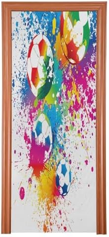 Susiyo Colorful Football Halloween Door Cover