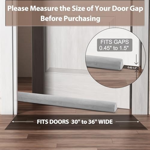 FOHOM Door Draft Stopper for Bottom of Door