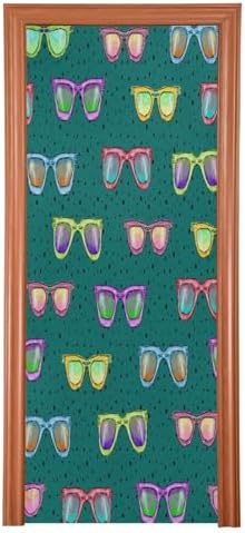 Susiyo Watercolor Green Halloween Door Cover