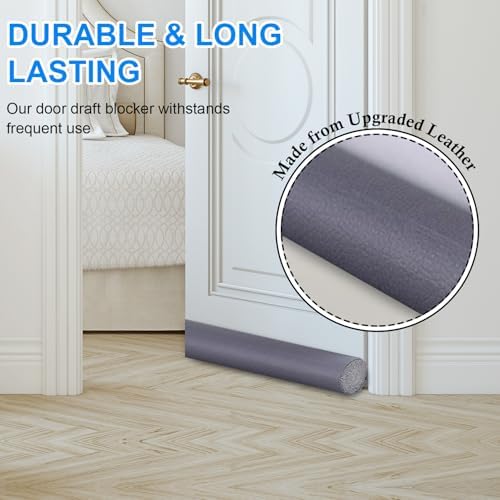 EGUARTE 36 Inch Door Draft Stopper Gray
