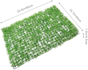 VOSAREA Artificial Plants Wall Panel Faux Grass Decor