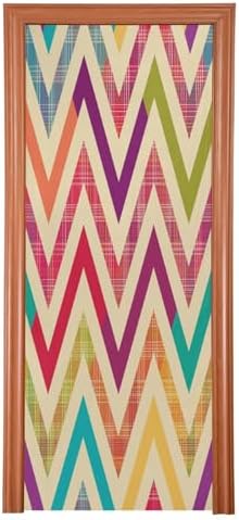 Susiyo Multicolored Chevron Halloween Door Cover