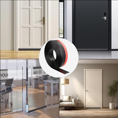 ESUFEIR 78 Inch Under Door Draft Stopper Black