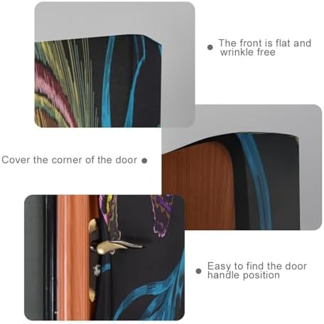 Susiyo Colorful Peacock Door Cover Halloween Decor