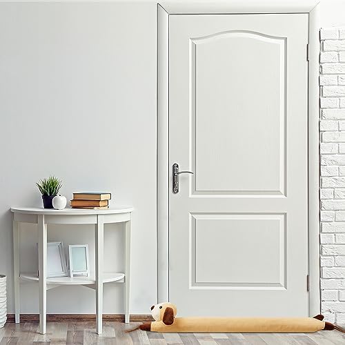 Sunolga 38 Inches Door Draft Stopper 24 LB Yellow Dog Shape