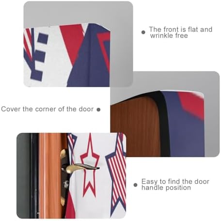 Susiyo Cowboys Hat Halloween Door Cover Stretch Fabric Backdrop for Home Party Decorations