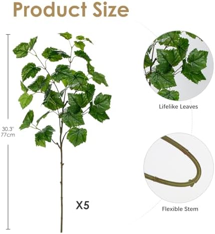 30 Inch Artificial Ivy Garland 5PCS for Home Decor