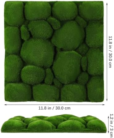 2pcs Artificial Moss Wall Panels Greenery Faux Moss Decor 12x12 Inch Easy Install