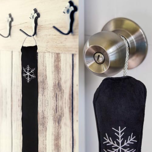 Simply Genius Cold Weather Door Draft Stopper 36 Inch Black