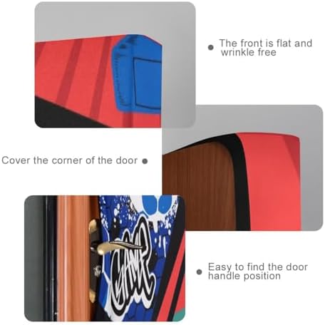 Susiyo Stretch Fabric Halloween Door Cover 32x79 In