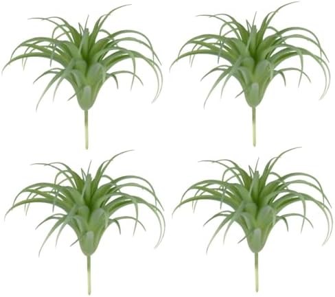 Artificial Air Plants 4Pcs Realistic Fake Succulents Low Maintenance Decor