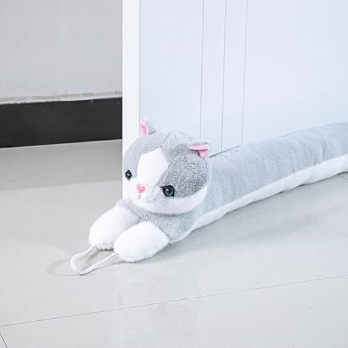 36 Inch Heavy Duty Grey Cat Door Draft Stopper