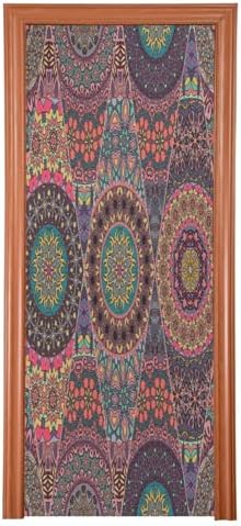 Susiyo Vintage Floral Mandala Halloween Door Cover