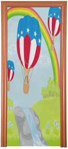 Susiyo Hot Air Balloons Halloween Door Cover