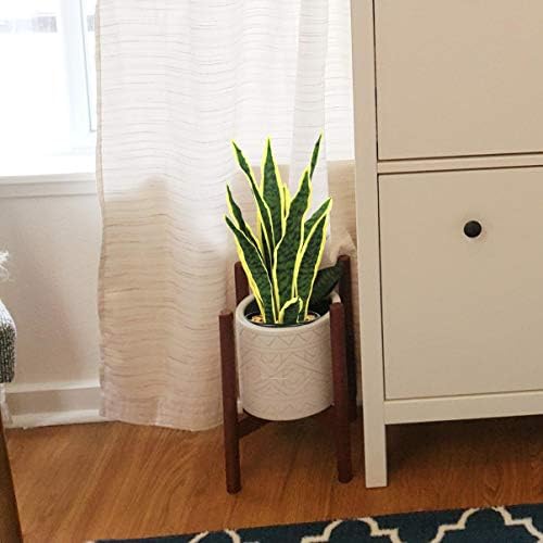 Beebel Artificial Snake Plant 22 Inch Potted Decor