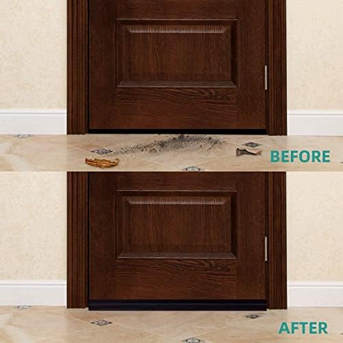 GUKOY Door Draft Stopper 2 x 39 Black