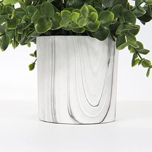 Hollyone Artificial Mini Potted Eucalyptus Plants for Home Decor