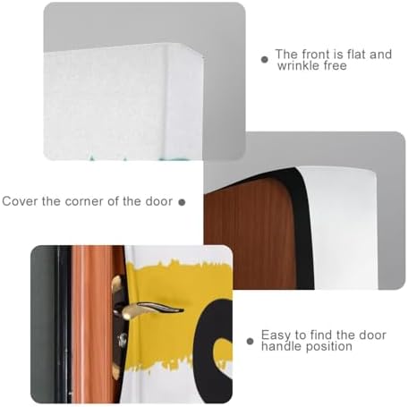 Susiyo Rainbow Colorful Stripes Halloween Door Cover