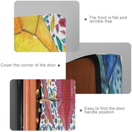 Susiyo Watercolor Halloween Door Cover 32x79 in