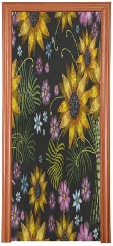 Susiyo Christmas Door Cover Decor 32x79 in