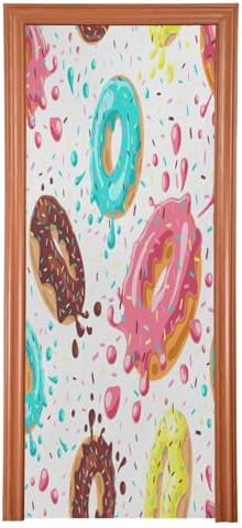 Susiyo Cute Donut Halloween Door Cover 32x79 in