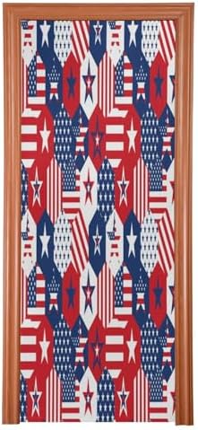 Susiyo Red American Stars Halloween Door Cover