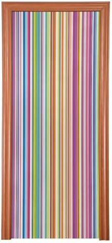 Susiyo Abstract Colorful Striped Halloween Door Cover