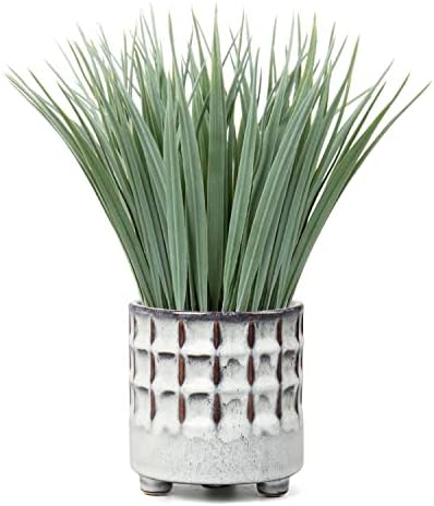 Hollyone Artificial Grass Potted Plant for Home Decor