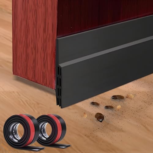 2PCS Silicone Door Draft Stoppers 39 Inch Weather Stripping