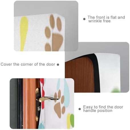 Susiyo Paw Prints Blots Halloween Door Cover 32x79 in