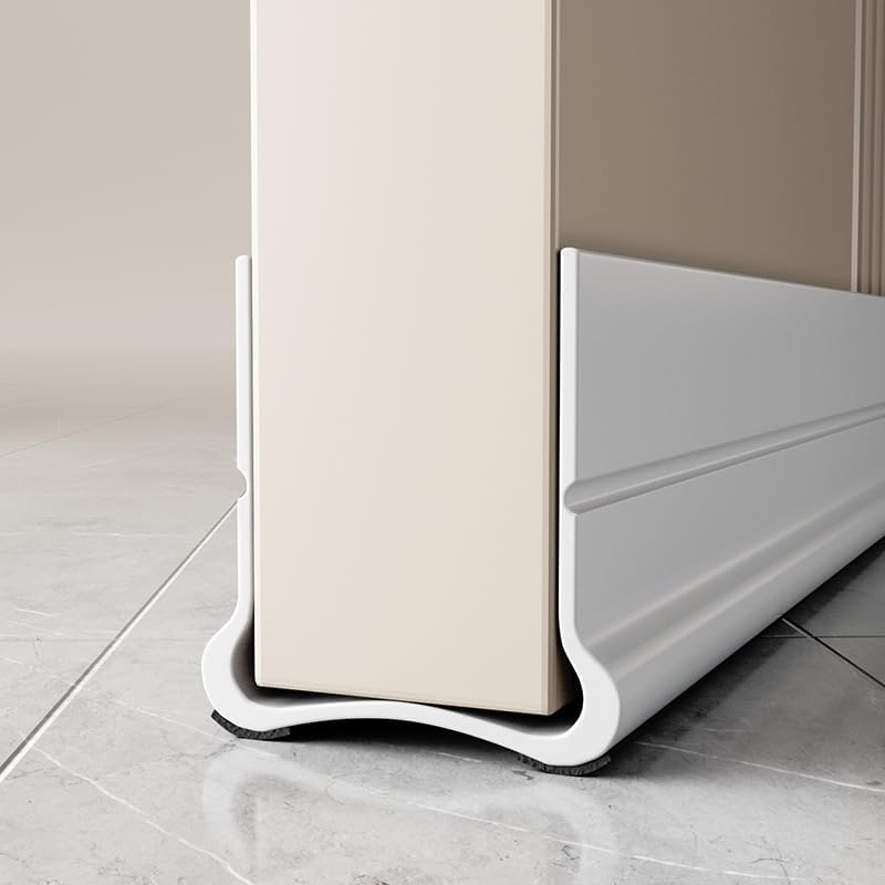 366 Inch Under Door Draft Stopper Free Cutting White
