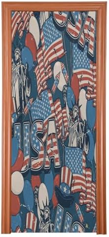 Susiyo Vintage New York Statue Door Cover 35x79 Inch