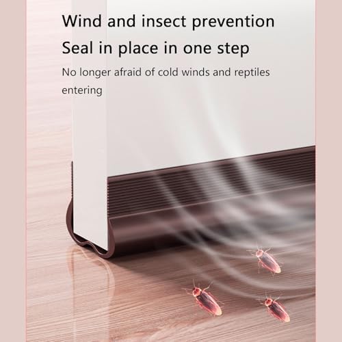 Soundproof Door Seal with Noise Reduction and Insulation Black