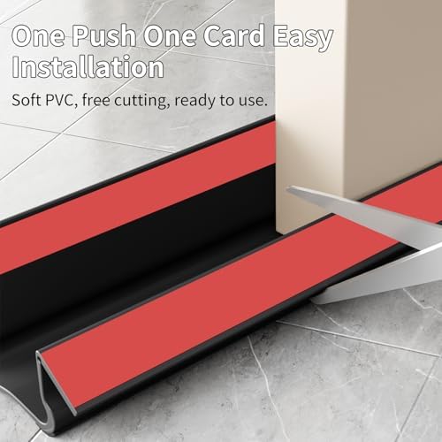 366 Inch Under Door Draft Stopper Free Cutting White