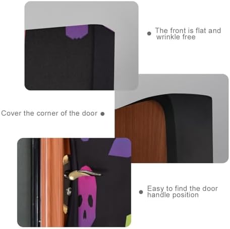 Susiyo Abstract Rainbow Halloween Door Cover