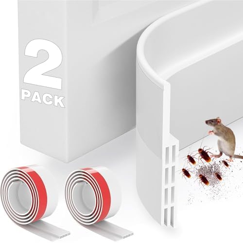 2 Packs Door Draft Stoppers White 2x39 Inches