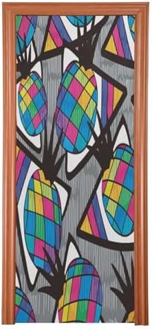 Susiyo Exotic Summer Halloween Door Cover Stretch Fabric Backdrop for Home Party Decor 32x79 in