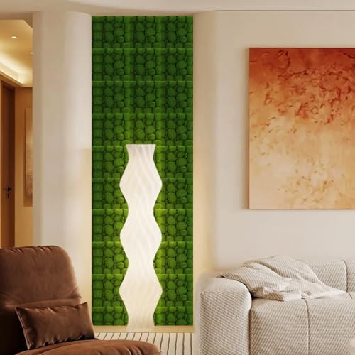 2pcs Artificial Moss Wall Panels Greenery Faux Moss Decor 12x12 Inch Easy Install