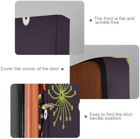 Susiyo Endless Floral Halloween Door Cover Stretch Fabric