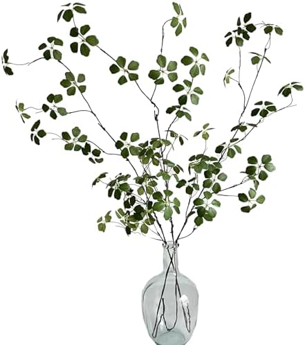 Artificial Eucalyptus Greenery Stems with Fake Lotus Leaves for Home Office Decor 3PCS