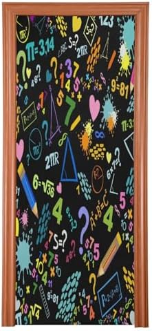 Susiyo Mathematics Concepts Halloween Door Cover Stretch Fabric 32x79 in