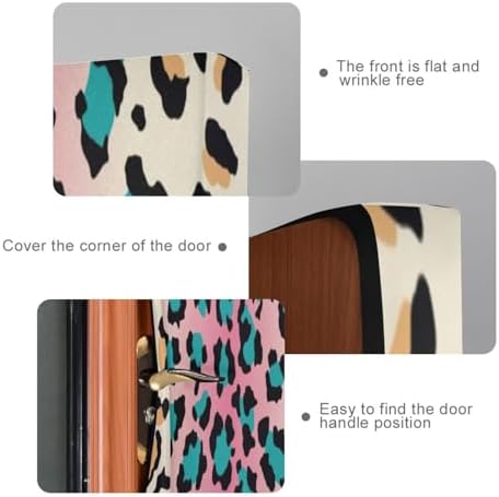Susiyo Leopard Skin Halloween Door Cover 32x79 in