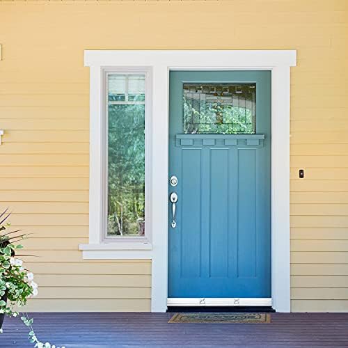 Aluminum Door Draft Stopper 36 Inch Metal Sweep Bottom Seal Strip Noise Blocker with Rubber Sweep Black