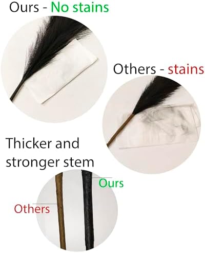 LifeJournal 43 Inch Black Pampas Grass Decor 3-Pcs