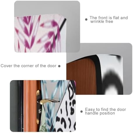 Susiyo Abstract Tropical Christmas Door Cover Decoration 32x79 in