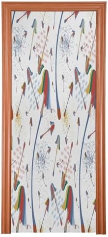 Susiyo Magic Mushrooms Christmas Door Cover Decoration 32x79 in