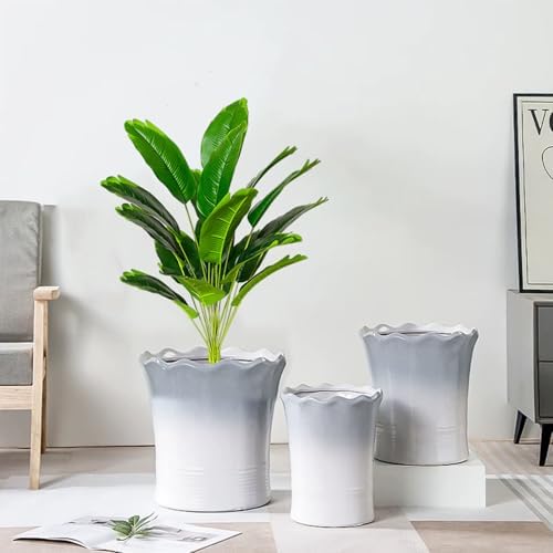 Ozizley Fake Palm Plant Artificial Tree 31 Green Pot Decor