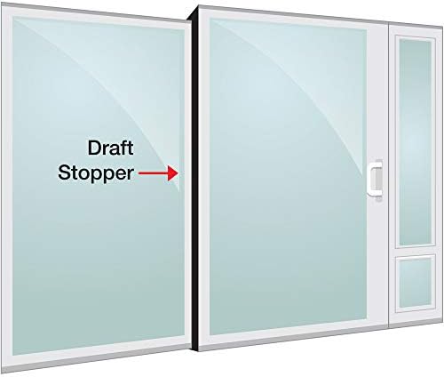 Patio Pacific Sliding Door Draft Stopper 81 Black