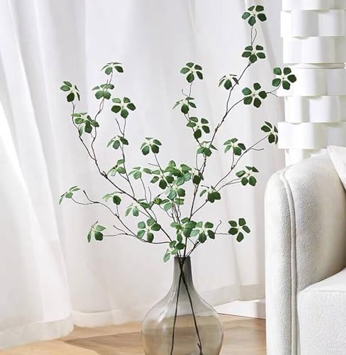 Artificial Eucalyptus Greenery Stems with Fake Lotus Leaves for Home Office Decor 3PCS