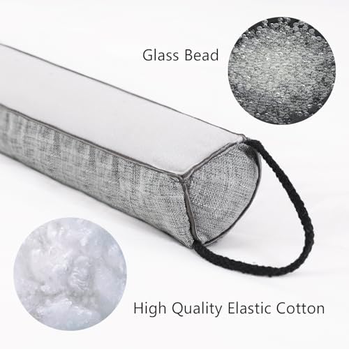 Singingglory Under Door Draft Stopper 32 Inches Gray